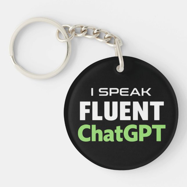 Funny ChatGPT Keychain (Front)