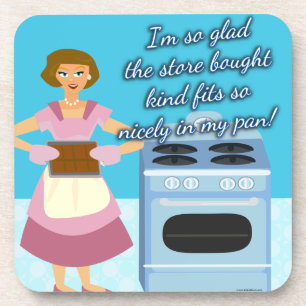 Funny Cheatin Brownies Slogan Drink Coaster