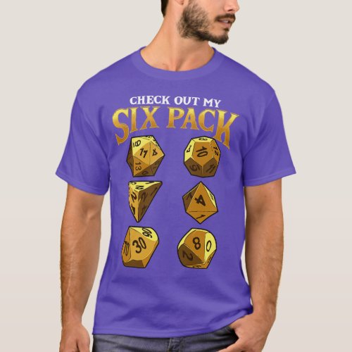 Funny Check Out My Six Pack Dice Pun 1 T_Shirt