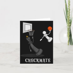 Funny Checkmate Chess Basketball Game Board King P Card