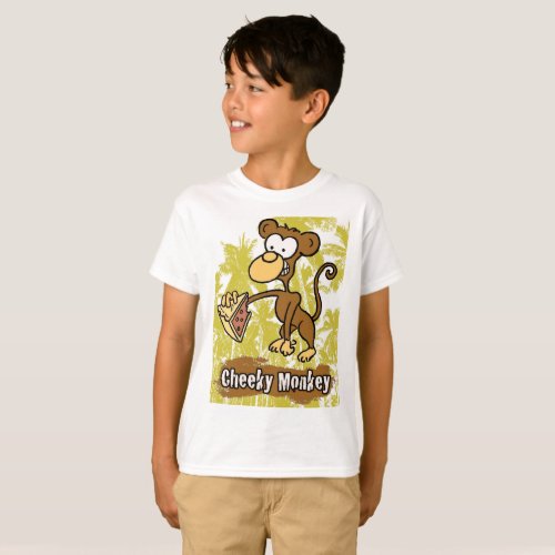 Funny Cheeky Monkey in the Jungle T_Shirt