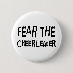 Funny Cheerleader Pinback Button