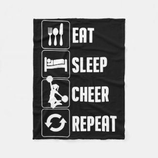 Funny Cheerleading Art For Teen Girl Women Cheerle Fleece Blanket