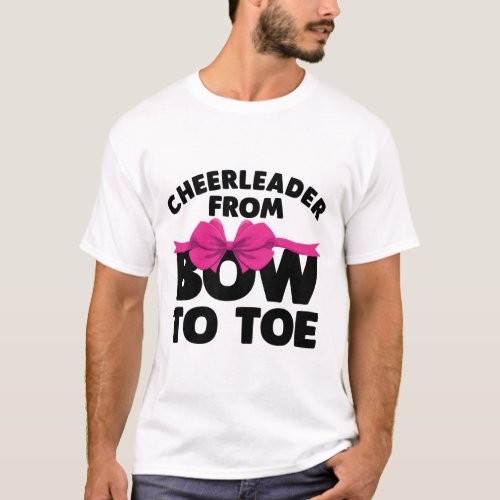 Funny Cheerleading Art For Teen Girl Women Cheerle T_Shirt