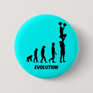 Funny cheerleading button