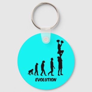 Funny cheerleading keychain