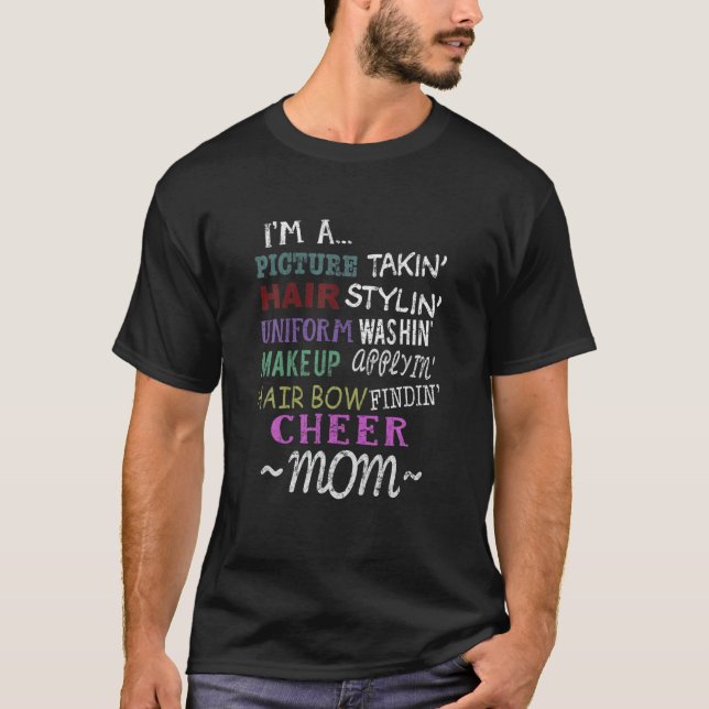 Funny Cheerleading Mom S For Cheer Moms T-Shirt (Front)