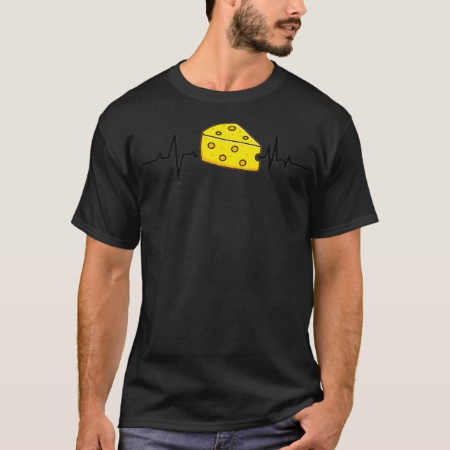 Funny Cheese Art For Men Women Kids Cheese Lovers  T-Shirt (Front)