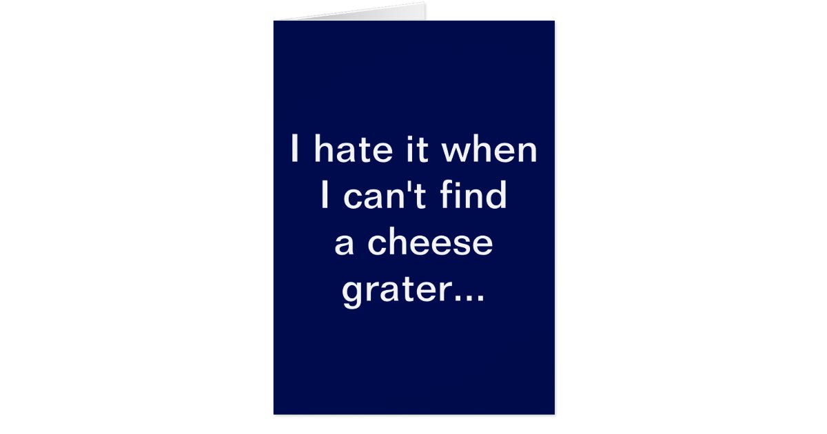 Funny Cheese Grater Abs Card Zazzle