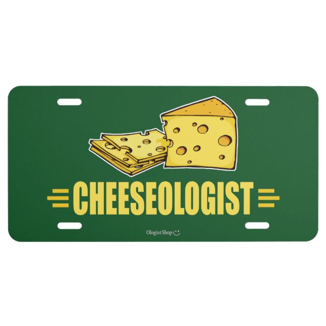 Funny Cheese License Plate (Front)