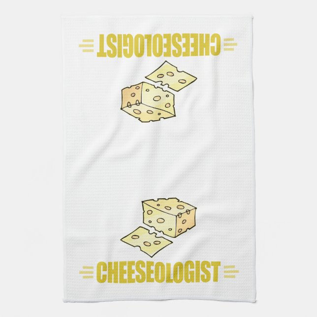 Funny Cheese Lover Kitchen Towel (Vertical)