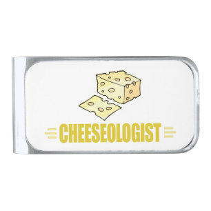 Funny Cheese Silver Finish Money Clip