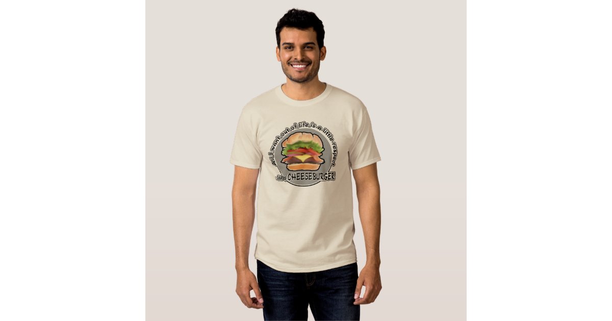 Funny Cheeseburger Tee Shirt | Zazzle