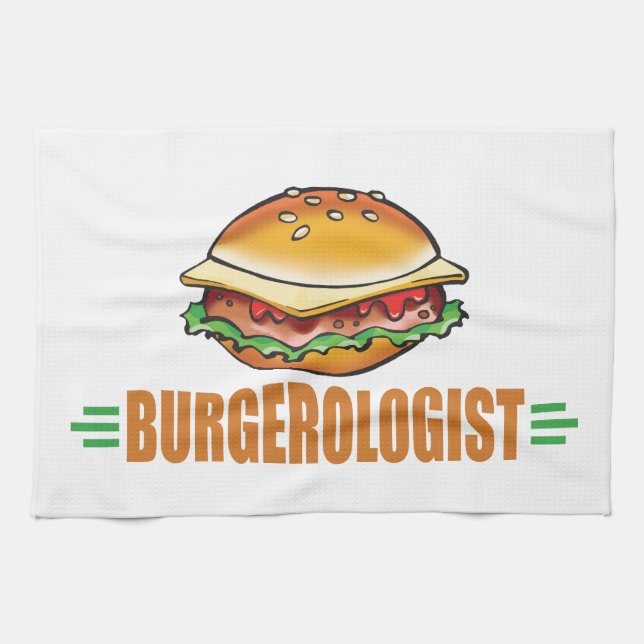 Funny Cheeseburger Towel (Horizontal)