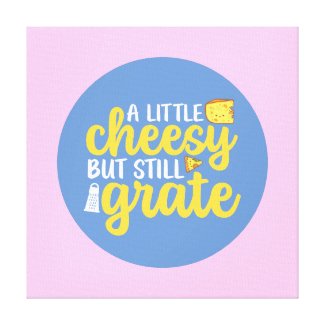 Funny Cheesy But Grate Pastel Color Wall Art