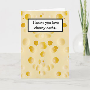 Funny cheesy card