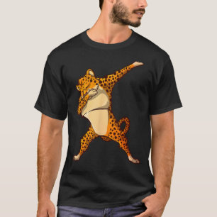 Funny Cheetah Dance For Kids Boys Girls Dabbing Ch T-Shirt