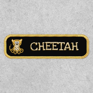 Funny Cheetah Name Template Patch