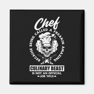 Funny Chef Amazing Culinary Beast Chef Cook Cookin Magnet