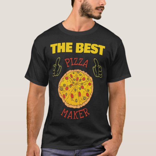 Funny Chef Best Pizza Maker Cook T_Shirt