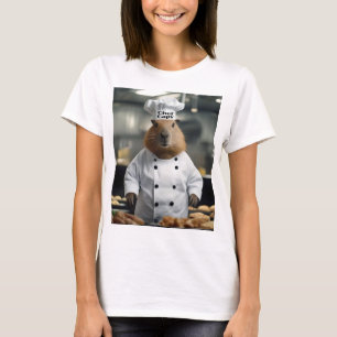 Funny Chef Capybara, Ladies Tshirt