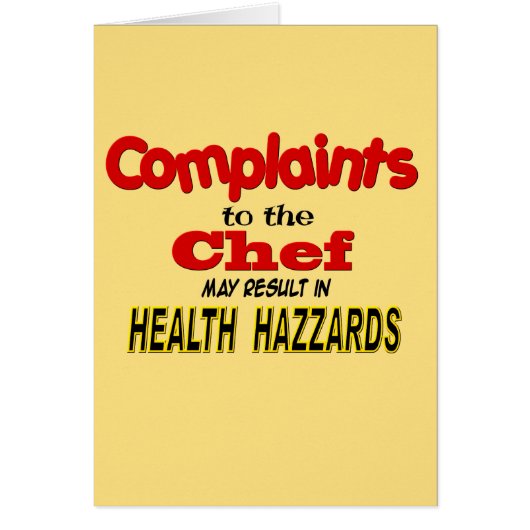 Funny Chef Cards (Front)