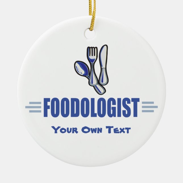Funny Chef Ceramic Ornament (Front)