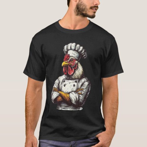Funny Chef Chicken Cook Cooking T-Shirt