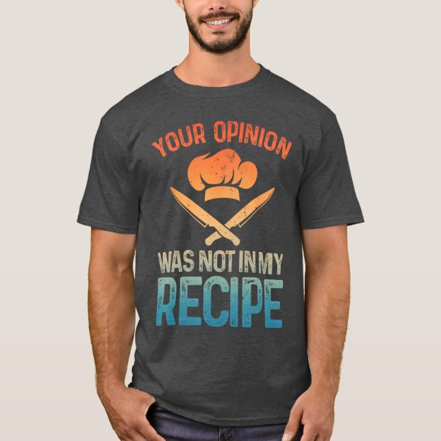 Funny Chef Design for Men Women Cook Cooking Culin T-Shirt (Front)