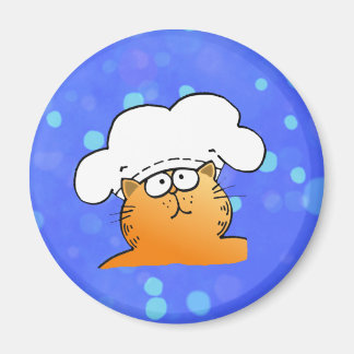 Funny Chef | Funny cartoon Kitty Chef Magnet