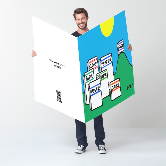 Funny Chef or Gourmet Cook GIANT Birthday From All Card (In Situ)