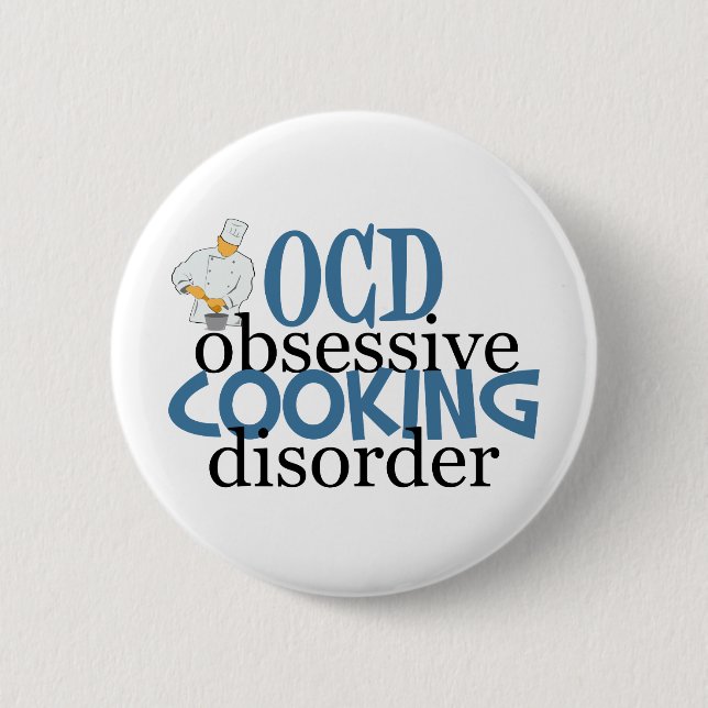 Funny Chef Pinback Button (Front)