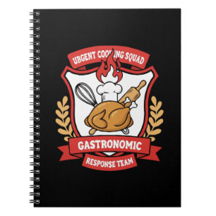 Funny Chef Urgent Cooking Squad Gastronomic Team Notebook