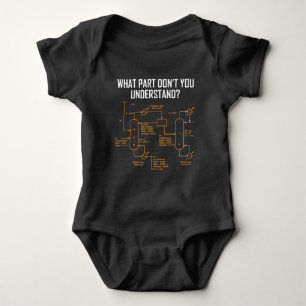 Funny Chemical Engineer - Chemical Engineering Baby Bodysuit