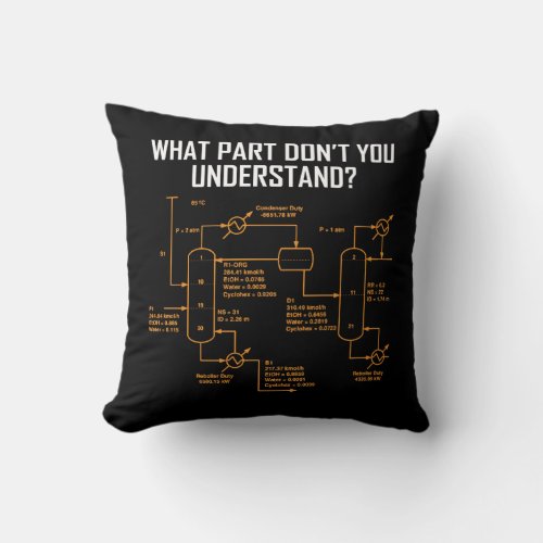 Funny Chemical Engineer _ Chemical Engineering Throw Pillow