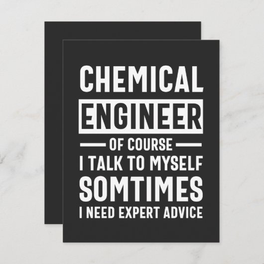 Funny Chemical Engineer Gift (Front/Back)