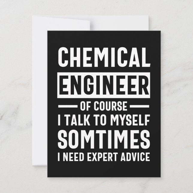 Funny Chemical Engineer Gift Save The Date (Front)