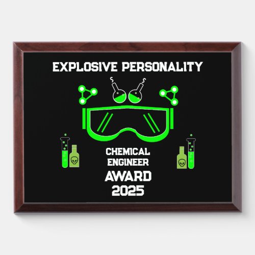 Funny Chemical Engineer Gifts Award Plaque