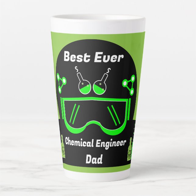 Funny Chemical Engineer Gifts Latte Mug (Front)