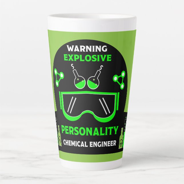 Funny Chemical Engineer Gifts Latte Mug (Front)