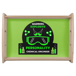 Funny Chemical Engineer Gifts Serving Tray
