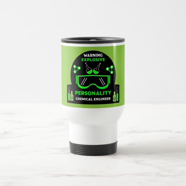 Funny Chemical Engineer Gifts Travel Mug (Center)