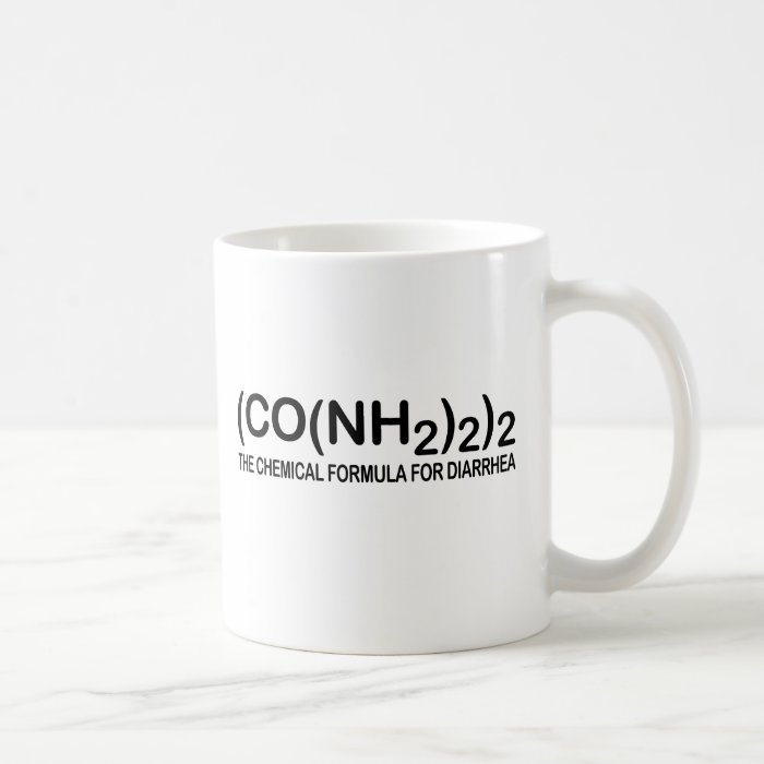 Funny Chemical Formula for Diarrhea Coffee Mug