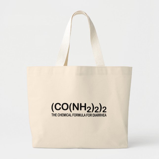 Funny Chemical Formula for Diarrhea Tote Bag (Front)
