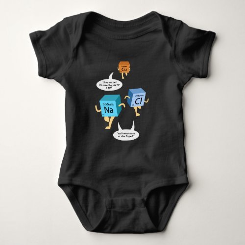 Funny Chemistry Birthday Gag for Future Scientist Baby Bodysuit
