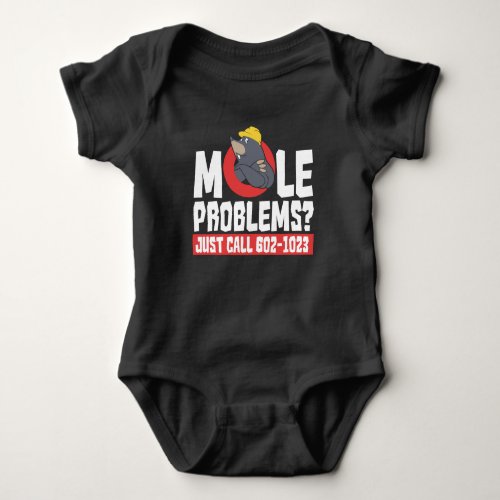 Funny Chemistry Formula Mole Problem Science Baby Bodysuit