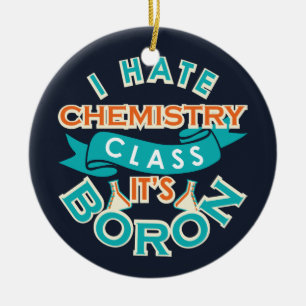 Funny Chemistry Gag Science Graduate Ceramic Ornament