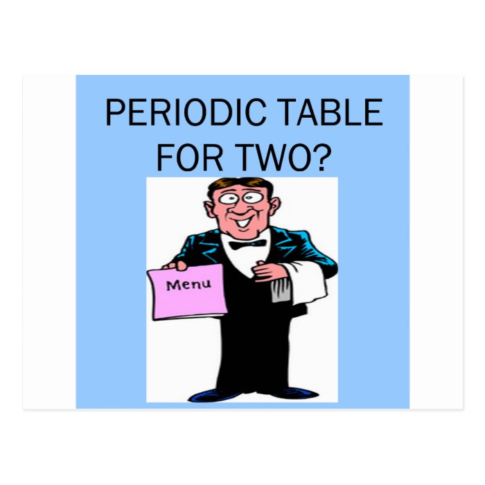 funny chemistry joke postcard