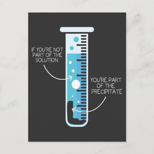 Funny Chemistry Joke Scientist Chemist Test Tube Postcard
