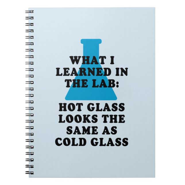 Funny Chemistry Lab Notes Notebook (Front)